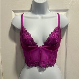 Victoria's Secret Vibrant Magenta Lace Bra